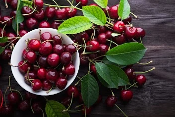 Fresh red tart cherries — natural food source of melatonin